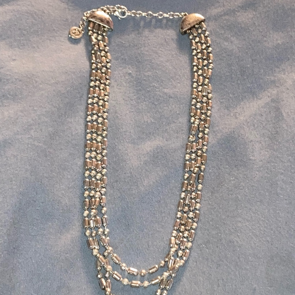 Vintage Silver Multi-Strand Necklace 25$